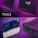 2023 TOX3 Amlogic S905X4 4 ГБ 32 ГБ ТВ-приставка Android 11 Wi-Fi 1000M BT 4K Медиаплеер Поддержка Dolby Atmos AV1 DLNA
