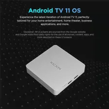 ТВ-приставка KICKPI KP1, Google & Netflix, 2 Гб, 32 ГБ, Android 11, поддержка AV1, 4K, 2,4G и Φ, Wi-Fi, BT5.0, голосовой вход, медиаплеер, ТВ-приставка на Android (art.: 3920c4fdd0e81)