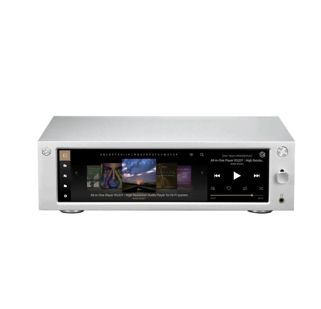ROSE Медиаплеер RS201e Android, Bluetooth, Wi-Fi, серебристый