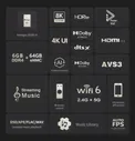 Zidoo Z9X 8K- 8K HDR медиаплеер, Android 11 OS, Amlogic S928X-K Процессор 6 ГБ + 64 ГБ, VPU видео двигатель & VS10 изображение двигателя (art.: 3920c8b9efafc)