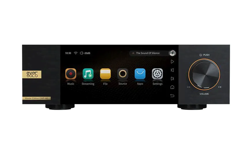 Eversolo Медиаплеер EverSolo DMP-A6 Master Edition Проигрыватель Android, 4 ГБ/32 ГБ, Bluetooth, черный, золотой