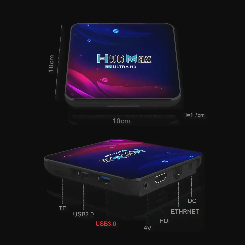🛍 ТВ-приставка H96 Max V11 RK3318, Android 11, BT V4.0, двойной Wi-Fi, 2021 ГГц, USB 2,4, 4K, HD, YouTube, медиаплеер, ТВ-приставка H96, 3,0-4