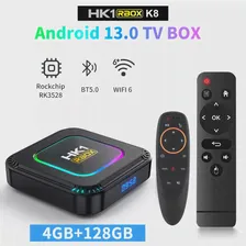 HK1 RBOX K8 Android 13,0 TV Box Rockchip RK3528 Четырехъядерный BT5.0 + 8K Видео Wifi 6 Голосовой HD медиаплеер ТВ-приставка
