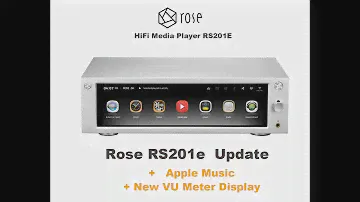 Rose RS201e  Update + Apple Music + New VU Meter Display