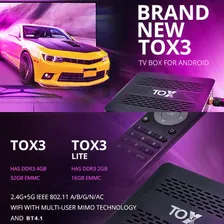 2023 TOX3 Amlogic S905X4 4 ГБ 32 ГБ ТВ-приставка Android 11 Wi-Fi 1000M BT 4K Медиаплеер Поддержка Dolby Atmos AV1 DLNA