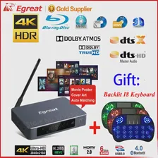 🛍 Приставка Смарт-ТВ Egreat A5 UHD на Android 5,1, медиаплеер 3D 4K с поддержкой HDR, USB3.0, SATA, OTA, 3D Blu-ray, ISO, диск воспроизведения, Dolby Ture-HD