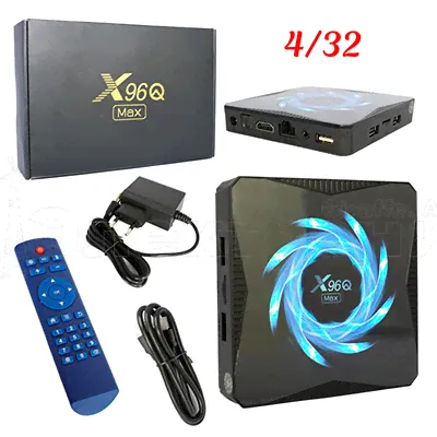 Медиа-приставка X96Q Max Allwinner 4Gb/32Gb Android 10,0 Медиаплеер Smart tv IPTV приставка 4K H.265-0