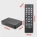 -Совместимая ТВ-приставка 1080p Full Hd Hdd медиаплеер Hd Vga Av выход мультимедийный плеер для Sd U диска Autoplay Mini с Vga Sd (art.: 3920c020327b1)